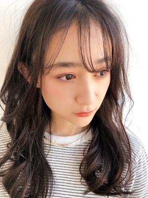 デジタルパーマ セミロング 