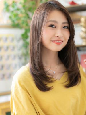 美人顔☆大人かわいいツヤセミロング　ブランジュ