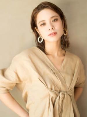 大人ボブ×シアーベージュ