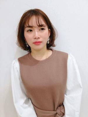 大人フェミニンボブ