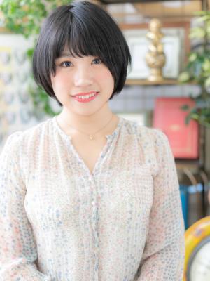 黒髪がGOOD！ナチュラルマッシュショート 　大人かわいい