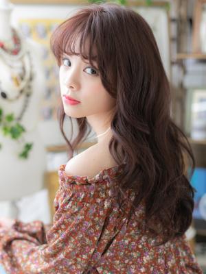 フェザーバング♪外国人風ロングレイヤー　重めスタイル
