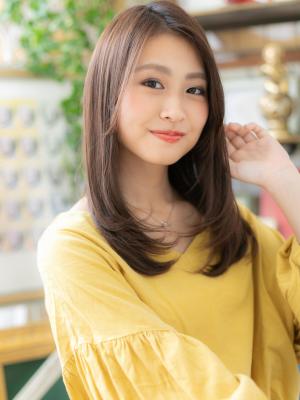 美人顔☆大人かわいいツヤセミロング　伸ばしかけ