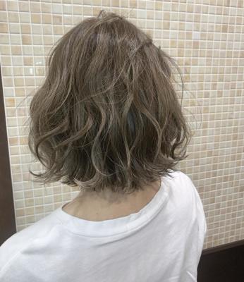 ★Bob × ベージュ系ハイライト★