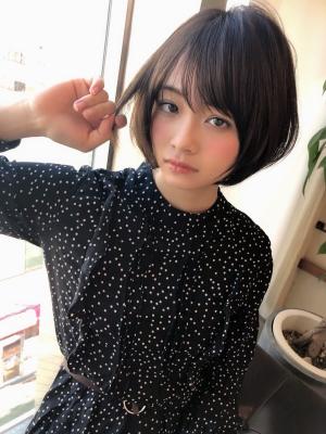 襟足すっきりフェミショート【ラベンダーグレー】U-277