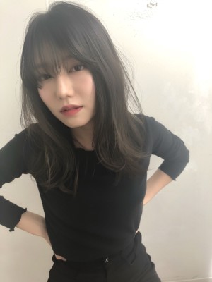 女子アナ風ラフセミディ【シナモングレージュ】U-219