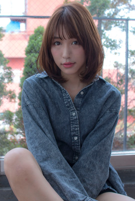 抜け感たっぷりの大人ロブ【チャコールベージュ】U-111