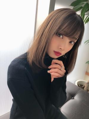 女子アナ風清楚セミディ【シナモンブランジュ】U-310