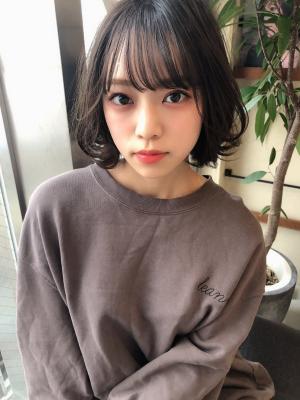 小顔抜け感ボブ【ラベンダーアッシュ】U-256