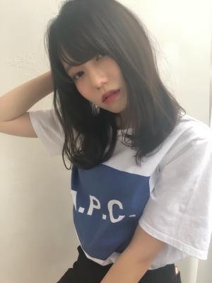 女子アナ風カジュアルセミディ【ネイビーグレージュ】U-220
