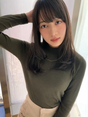 女子アナ風ワンカールセミディ【ヴィンテージグレー】U-222