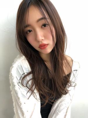 女子アナ風ラフセミディ【シナモングレージュ】U-224
