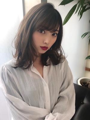 女子アナ風清楚セミディ【シナモンブランジュ】