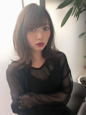 女子アナ風清楚セミディ【シナモンブランジュ】