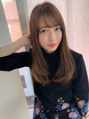 女子アナ風大人セミディ【ラテグレージュ】U-211