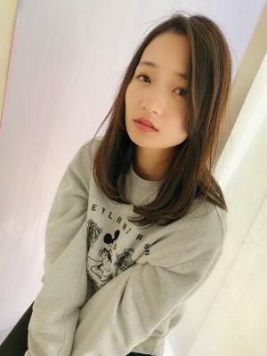 女子アナ風清楚セミディ【シナモンブランジュ】U-268