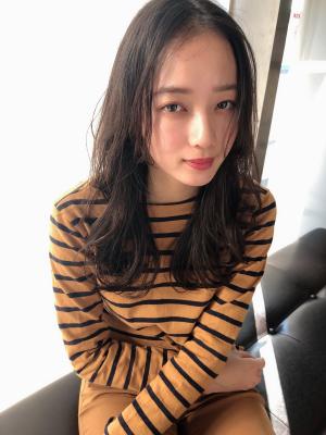 女子アナ風清楚セミディ【シナモンブランジュ】U-324