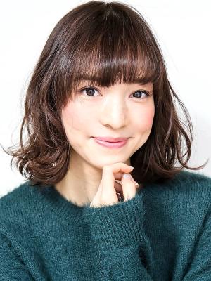 小顔にキュートなパーマスタイル