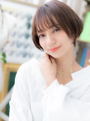 オフィスでも◎エフォートレスな大人ボブ　似合わせカット