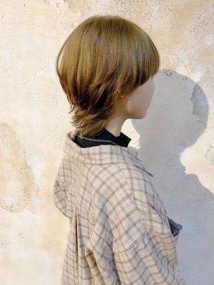 【flor 戸塚】*マッシュウルフ+オリーブベージュ*