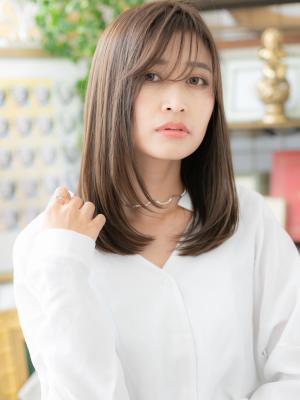 大人かわいい＊斜めバングツヤワンカール　簡単スタイリング