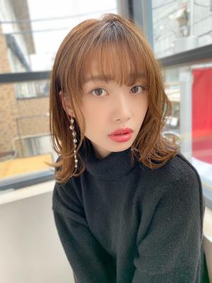 【アフロート添田】大人可愛い外ハネボブ ネオウルフ