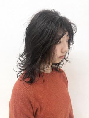 Lia&清水大誠　外ハネレイヤーカットスタイル