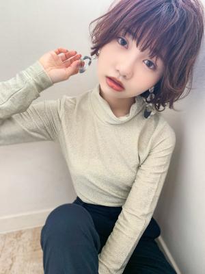 【アフロート添田】大人かわいい外ハネボブ アッシュブラウン