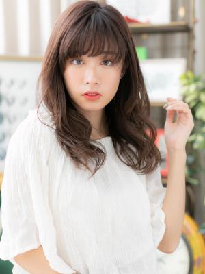 耳かけも◎くせ毛風エアウェーブセミディ　簡単スタイリング