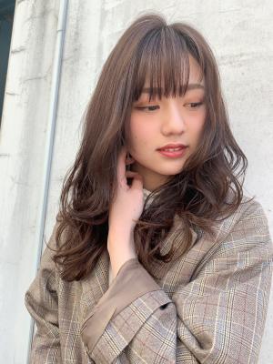 レイヤーMIX巻き風パーマ