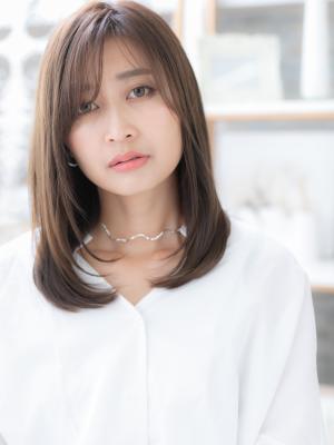 大人かわいい＊斜めバングツヤワンカール　トリートメント