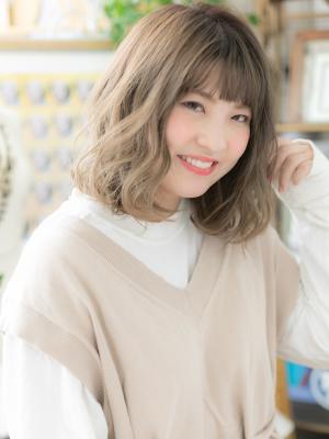 外国人風カラー×ランダムウェーブ　ことりべーじゅ