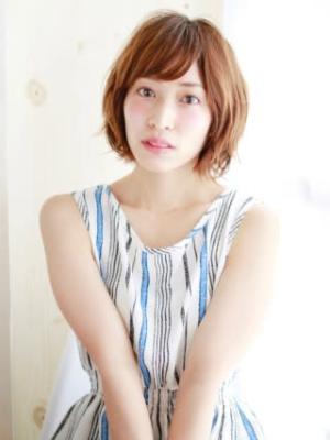 ニュアンスカールのゆるふわバルーンボブ