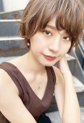 【アフロート添田】束感スリークボブ アッシュブラウン