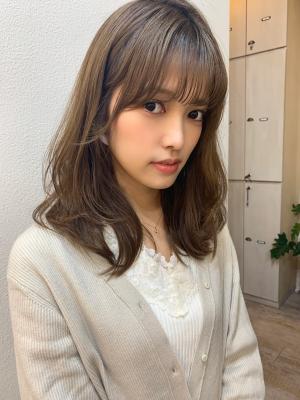 小顔ネオウルフ外ハネくびれセミディy116