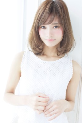 ニュアンスカールエアリーボブエアリーカールふわふわボブA28