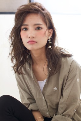ニュアンスカールエアリーボブエアリーカールふわふわロングA