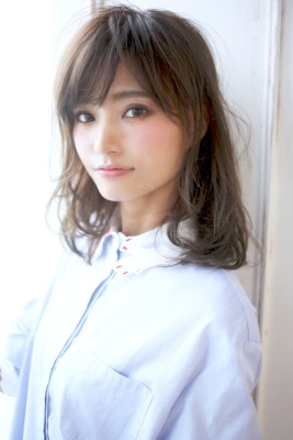ニュアンスカールエアリーボブエアリーカールふわふわボブA18