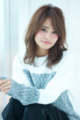 ニュアンスカールエアリーボブエアリーカールふわふわボブa2