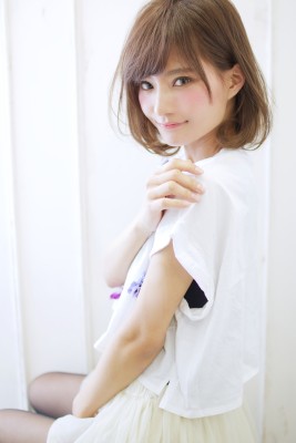 ニュアンスカールエアリーボブエアリーカールふわふわボブA