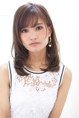 内巻きセミロングA