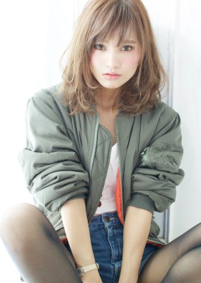 ニュアンスカールエアリーボブエアリーカールふわふわボブA27