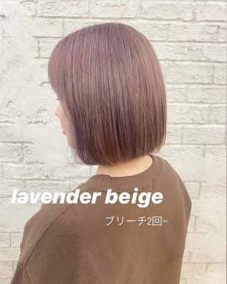 ラベンダーベージュラベージュ切りっぱなしボブブリーチ4102 ラベンダーベージュラベージュ切りっぱなしボブブリーチ4102