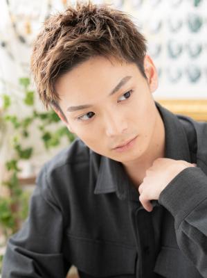外国人風カラー★モテワイルドアップバング ソフトツーブロック 外国人風カラー★モテワイルドアップバング ソフトツーブロック