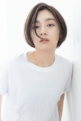 ショートヘア黒髪暗髪ワンレンボブショートボブ10代20代