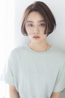 ショートヘア黒髪暗髪ワンレンボブショートボブ10代20代