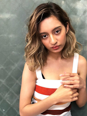 外国人風切りっぱなしボブ　【池袋美容室　uchla】