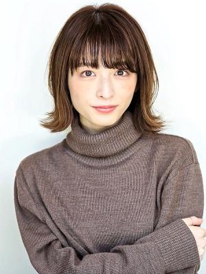 外ハネとパールカラー
