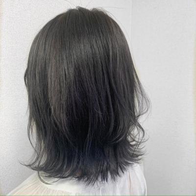 ブルーブラック☆外ハネボブ