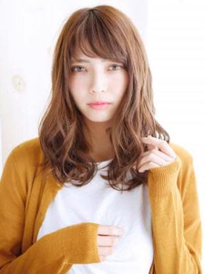 おろし流しのミックスカールスタイル